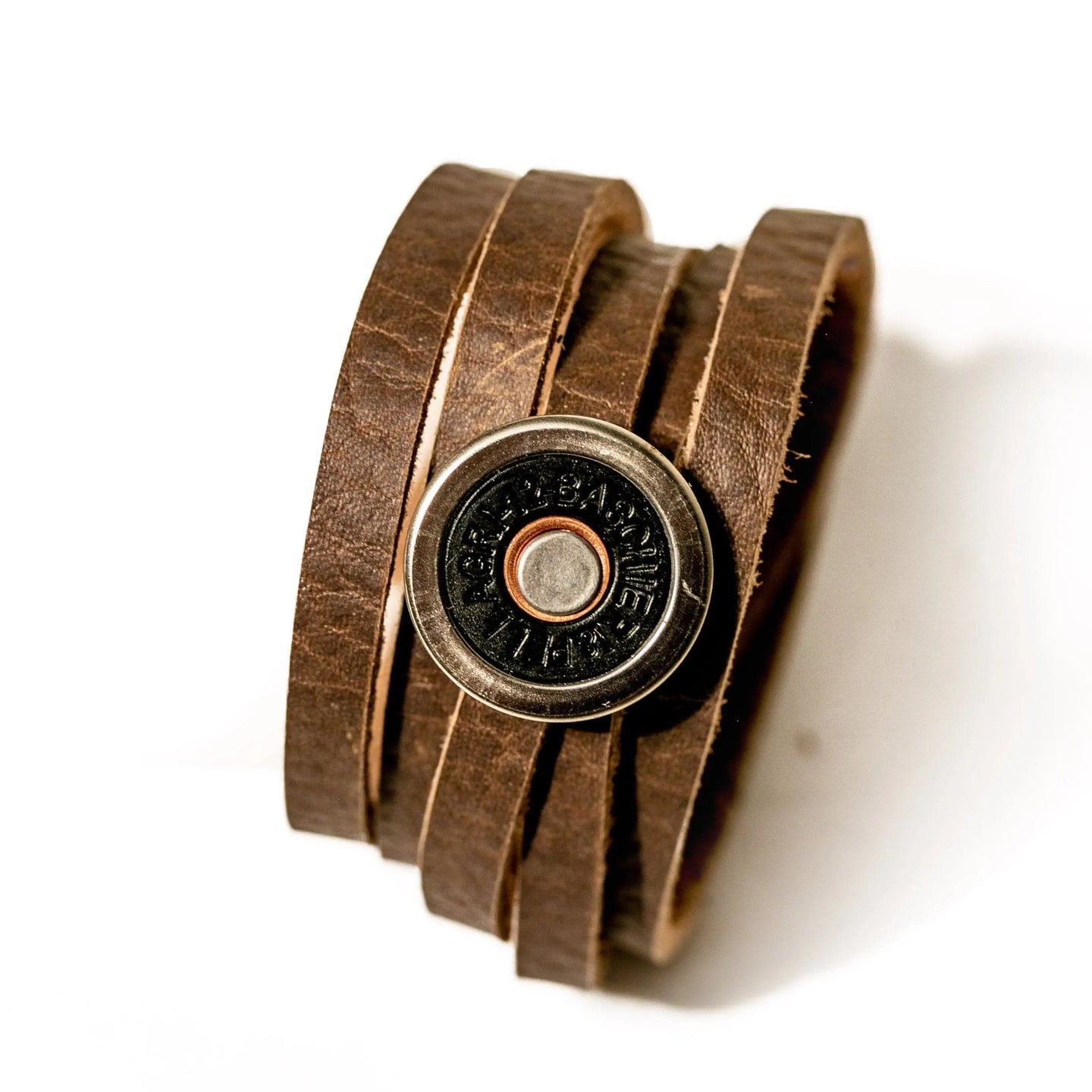 Double Leather Wrap Bullet Bracelet Liv & B Designs